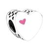 Amor cuentas de agujero grande Colección nuevo corazón en forma de gota de diamante aceite letras aleación pulsera de cuentas accesorios punto pelo lacio