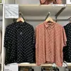 Camisa Estampada Elegante de Primavera y Verano para Mujer Camisa de Nube Holgada Casual de Manga Corta Camisa de Lunares 457638