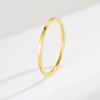 Más fácil para Combinar Anillo Caliente de Acero de Titanio Chapado en Oro de 18K Europeo y Americano Moissanita Anillo de Boda para Pareja Acero Inoxidable Antidesvanecimiento Joyería de Moda