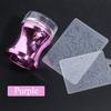 Fuente transfronteriza herramientas de arte de uñas sello grande silicona transferencia metal plantilla de uñas transferencia herramientas a juego