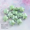 Venta caliente cuentas de cerámica chapadas en luz adornos de tortuga acuario micro paisaje modelo animal cuentas sueltas accesorios para joyería con cuentas