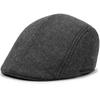 Gorra de pico otoño e invierno boina de cuadros grandes gorra de director gorra para hombres de mediana edad y mayores gorra de abuelo gorra de invierno