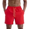 Calções de praia masculinos, calções de verão, calções de banho para spa, calções de natação, calções de quatro peças, dupla camada, tamanho grande, calças desportivas casuais impermeáveis.
