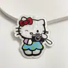 Pendente de Gato KT Colorido Impressão Dupla Face Acrílico Desenho Animado Chaveiro DIY Pingente de Bolsa Corrente de Celular Acessórios de Joias