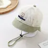 Nuevo Estilo de Verano Sombrero de Sol Oso Bebé, Sombrero de Pescador Estilo Coreano, Lindo Sombrero Cubo para Bebé, Venta al por Mayor desde el Fabricante