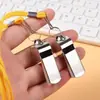Apito de Metal com Borda para Venda por Atacado Apito para Treinador Esportivo Árbitro Apito de Metal Aço Inoxidável Apito de Boca Longa Basquete