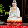 Ornamentos de Buda de resina Guanyin pintados de ouro atacado Estátua de Bodhisattva Guanyin 12 polegadas 16 polegadas 19 polegadas 26 polegadas