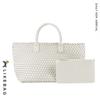 Bolso Tejido a Mano para Mujer, Bolso de Gran Capacidad Madre-Hija, Bolso de Mano, Bolso Casual, Estilo Europeo y Americano, Bandolera de un Solo Hombro, Versátil