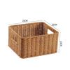 Penteadeira Produto para Cuidados com a Pele Caixa de Armazenamento de Mesa Vime Sintético Tecido Cesto de Armazenamento para Artigos de Higiene Pessoal de Banheiro Hotel Li Zhiyou