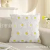 Fronha Acolchoada de Novo Estilo para Primavera, Verão, Fronha de Almofada de Sofá com Coqueiros, Capa de Almofada para Cabeceira com Folhas de Palmeira Venda por Atacado
