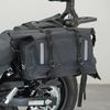 Nova bolsa lateral para motocicleta, anti-respingos, à prova d'água, de liberação rápida, bolsa lateral para pendurar, preta, universal, multifuncional, para pendurar