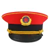 Atacado de Fábrica Azul Royal e Vermelho Chapéu Grande Chapéu Militar Acessórios de Cosplay Performance de Dança Chapéu Novo