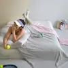 Colcha de Fibra de Soja al 55% para Aire Acondicionado, Mismo Modelo que la de Sam 4.0, Colcha de Verano de Seda Helada con Recubrimiento de Nylon, Colcha Fina Clase A para Guardería