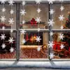 Decoração Pendente de Cordão de Floco de Neve de Papel Tridimensional de 12 Peças Bandeira de Puxar Decoração de Ano Novo Natal Cordão de Floco de Neve Flor de Puxar Arranjo de Shopping