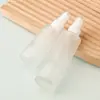 Botella de Vidrio Esmerilado Blanca Personalizada con Tapa, Botella Reutilizable, Botella Vacía Cosmética Tipo Spray, Botella de Vidrio al por Mayor