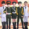Cerimônia de Hasteamento da Bandeira da Equipe de Guarda de Classe de Alunos do Ensino Fundamental e Médio Vestuário de Proteção da Bandeira Vestuário da Equipe de Vigilância Estilo Novo