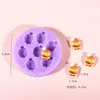Mini Brinquedo de Comida Squishy Molde Hambúrguer Queijo Pão Baguete DIY Moldagem Manual Molde de Silicone