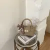 Estilo Coreano 2026 Primavera Nova Moda Bolsa de Mão Feminina de Alto Valor Ombro Único Cesta de Vegetais Elegante Tendência Bolsa Transversal