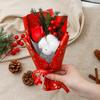 Ramo de algodón de frutas rojas de Navidad seco al por mayor decoración de regalo hecho a mano DIY caja de regalo con flores Regalo de Navidad para novia