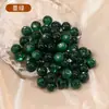 Botones Cheongsam Imitación Perlas de Jade Resina Puntos Redondos Diamante Botones Perlados Camisa Chifón Imitación Perlas Redondas Expuestas Accesorios Botones