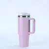 Taza de Acero Inoxidable Aislada para Coche Yongkang de 40 oz con Asa y Popote, Taza de Café de Gran Capacidad, Termo para Montar en Coche