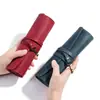 Nueva Bolsa de Lápices de Viaje de Amazon Cuero Crazy Horse Enrollable Caja para Bolígrafos Lápices Bolígrafos Portabolígrafos de Artista Cuero Genuino
