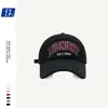 Gorra de béisbol hip-hop de agujero viejo para la calle, para hombre y mujer, moda coreana, bordado de letras tridimensionales, gorra de copa suave