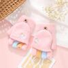 Guantes para niños con hilo de cristal engrosado de otoño e invierno, guantes para el frío con forro polar y dedos expuestos para estudiantes, fabricantes al por mayor