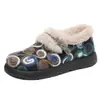 Sapatos de Pano Old Beijing de Inverno Femininos com Plus Veludo Quente para Meia-Idade e Idosos Sapatos de Algodão Sola Macia Espessada Sapatos de Mãe Slip-On Sapatos para Idosos