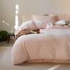 Conjunto de Cama de Veludo Leiteiro Classe A Estilo Gato de Luxo Leve Quatro Peças Inverno Quente Lençóis de Cama de Veludo Esculpido Capa de Edredom Espessa Lençóis de Cama 4