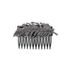 Pente de Cabelo com Strass Espiga de Trigo Estilo Coreano Feminino Acessórios de Cabelo de Luxo Leve Ferramenta de Penteado para Topo Alto do Crânio Faz o Rosto Parecer Menor Franja e Nuca