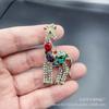 Broche de jirafa cervatillo animal diamante moda europea y americana transfronterizo nuevo color broche de dama de alta gama al por mayor