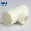 AD accesorios de tubería de alcantarillado de PVC blanco tee reductora descendente GB accesorios de tubería de drenaje de PVC tee reductora
