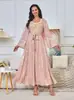 Vestido Largo para Mujer, Estampado con Pedrería y Bordado, Serie de Vestidos Largos para Mujer, Stock Listo de Fábrica al por Mayor