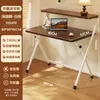 Mesa Dobrável, Mesa de Computador sem Instalação, Pequena Mesa Lateral para Quarto de Estudante, Mesa Simples para Escrita, Mesa de Escritório