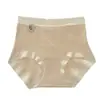 Ropa Interior de Algodón de Color Natural para Mujer, Algodón Puro, Talla Grande, Alta Elasticidad, Refuerzo Extendido y Ensanchado en Forma de Escudo, Cubre Cadera, Cintura Alta Ropa Interior Antibacteriana 10A