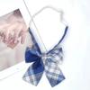 Corbata Azul Estilo Universitario jk Camisa Holgada Sin Golpes Accesorios Ropa Académica Rayada Japonesa Corbata de Lazo Mano Femenina Golpea Masculino dk