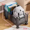 Caixa de Armazenamento de Livros, Suporte de Armazenamento para Mochilas, Porta-Livros Móvel sob Mesas de Sala de Aula de Estudantes, Cesta de Armazenamento de Livros