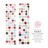 Cinta Troquelada con Brillo de Papel Sintético Tangshi, Serie de Control de Puntos, 4 Puntos Básicos para Collage DIY de Tema de Diario