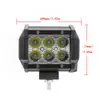 Suministro Directo de Fábrica Luz de Trabajo 4 Pulgadas 18W 6 Luces Doble Fila Alta Luminosidad Led Luz de Trabajo para Coche Modificación de Motocicleta Coche