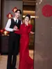 Nuevo Vestido Estilo Chino para Mujer en Invierno, Elegante Falda Larga Básica, Vestido para Fiesta Anual de Compromiso, Cheongsam Mejorado