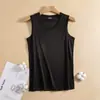 Chaleco Explosivo de Seda de Hielo para Hombre, Moderno, Delgado, Sin Mangas, Cuello Redondo, Holgado, Malla para Fitness, Hombro Ancho, Secado Rápido, Chaleco Deportivo