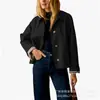Chaquetas Europeas y Americanas de Tallas Grandes, Ropa Femenina Transfronteriza, Abrigos de Cuadros para Primavera y Otoño, Pedidos Pequeños con Entrega Rápida, Ventas Directas de Fábrica