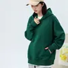 Sudadera de Terciopelo Seleccionada Cuidadosamente 500g Sudadera con Capucha de Marca de Moda Otoñal para Hombres y Mujeres Camiseta Lisa de Color Puro con Logotipo Impreso y Versátil