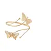 Pulsera Abierta de Brazo Irregular para Joyería Transfronteriza, Anillo de Brazo de Flor Mariposa Personalizado Estilo Punk, Pulsera de Estrella de Mar con Temática Oceánica