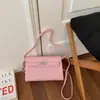 Elegante Bolso de Hombro para Viajar, Versátil, Lujo Ligero, Moderno Bolso Cuadrado Pequeño para Mujer, Gama Alta, Elegante, Comercio Exterior Transfronterizo Bolso Kelly