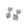 Estilo K de Joias de Orelha Estilo Ins Prata de Lei S925 Brincos Pequenos Exquisitos com Contas de Uva Exquisitos e Sofisticados para Mulheres