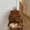Mochila feminina retro de camurça estilo commuter, nova tendência 2026, mochila casual versátil para viagens e passeios
