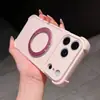 Funda de teléfono con soporte magnético giratorio de ventana grande adecuada para Apple 17 Pro Max iPhone 16 cubierta protectora premium