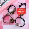 Dongdaemun Acessórios de Cabeça Simples Estampa de Leopardo Contas Faixa de Cabelo Headband Faixa para Couro Cabeludo Corda de Cabelo Feminino Popular Ins Estojo de Couro